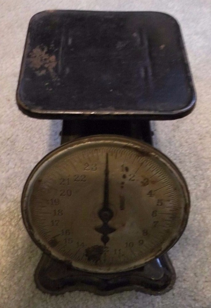 Vintage Original Owner Working Hibbard Kitchen Utility Scale Nice Shape!