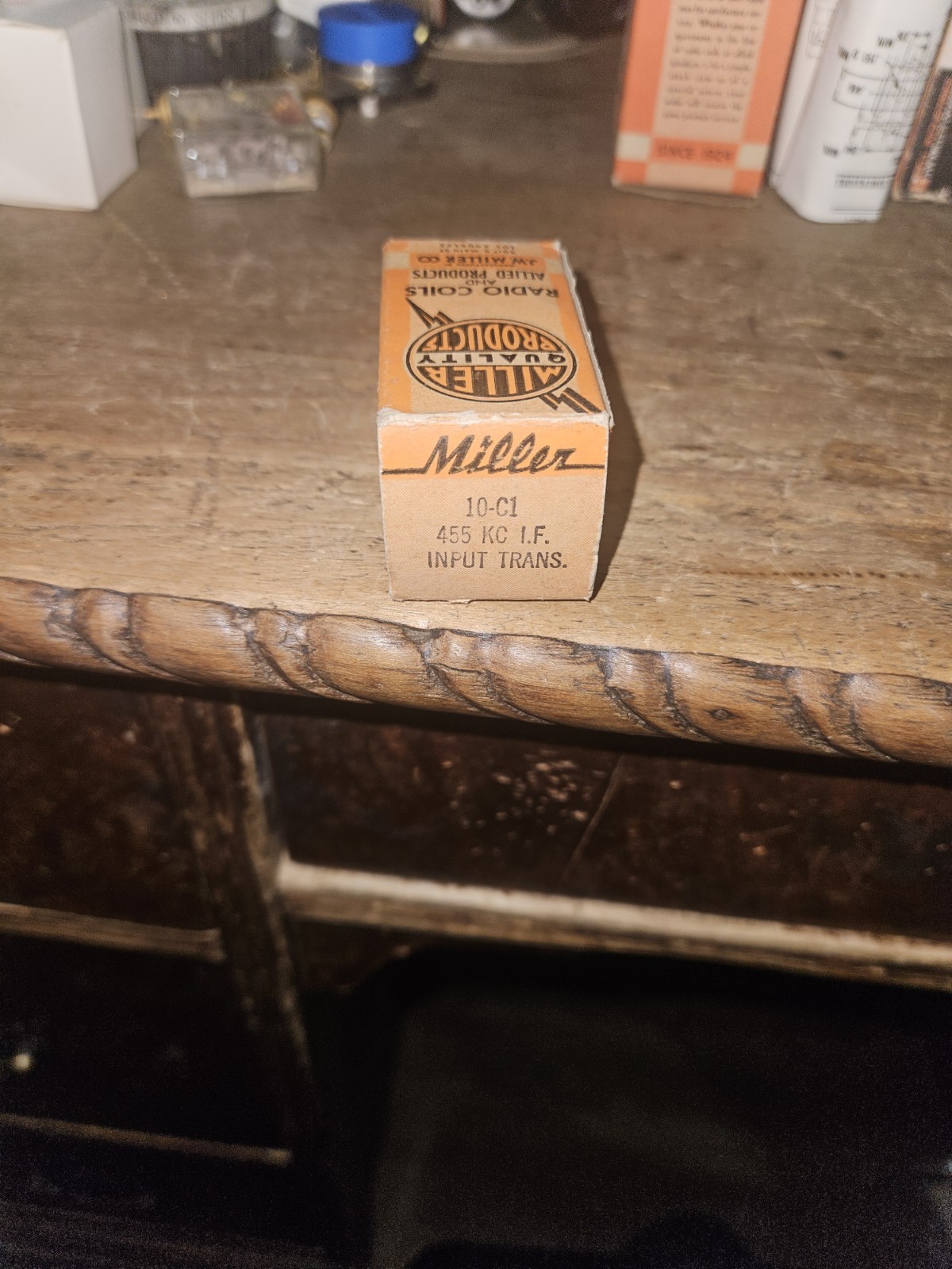 VINTAGE NOS MILLER 10-C1 455 KC I . F. INPUT TRANSFORMER