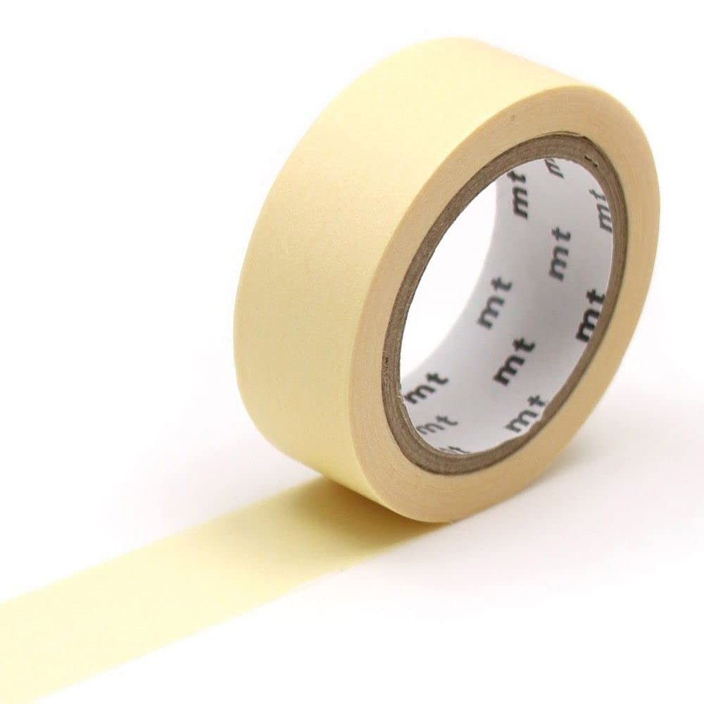 Masking Tape (MT) Plain Pastel Yellow - Lemon