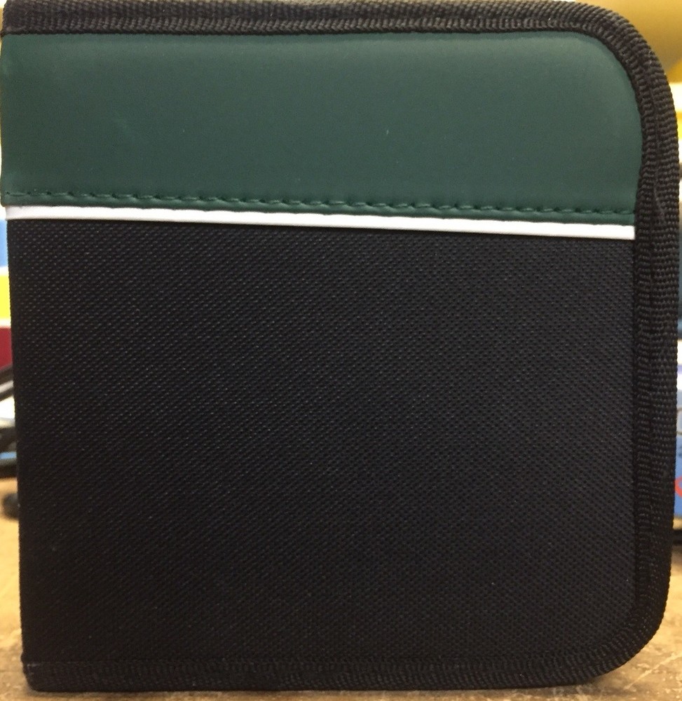 Soft sided CD Cases Green and Black ($7.00)