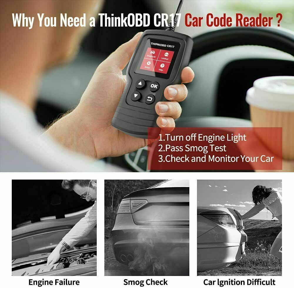 OBD Code Reader Automotive OBD2 Scanner Car Check Engine Fault Diagnostic Tool