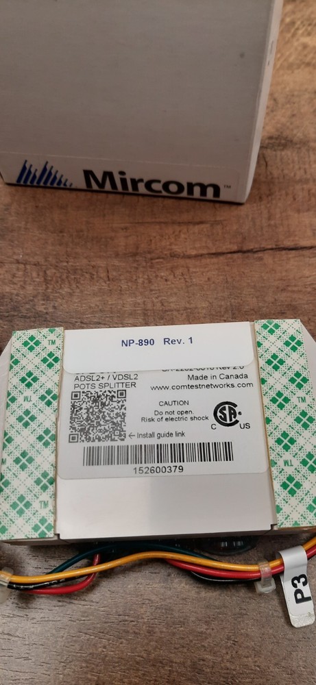 Mircom ADSL-100 Filter - Telephone Access   NSL Controller board DSL Filter