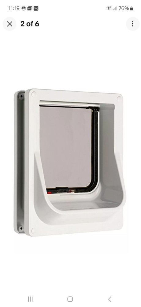 Cat Mate Electromagnetic Cat Flap White