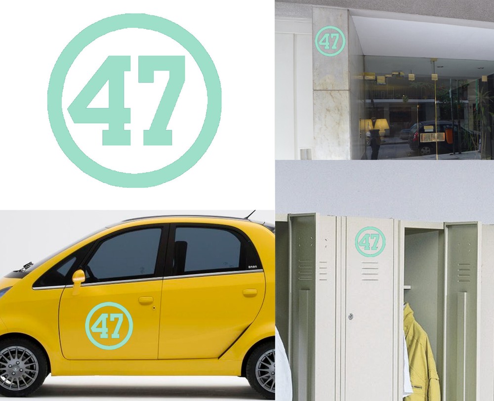 Number 47, Sticker Cut Vinyl Version Vers.iiib