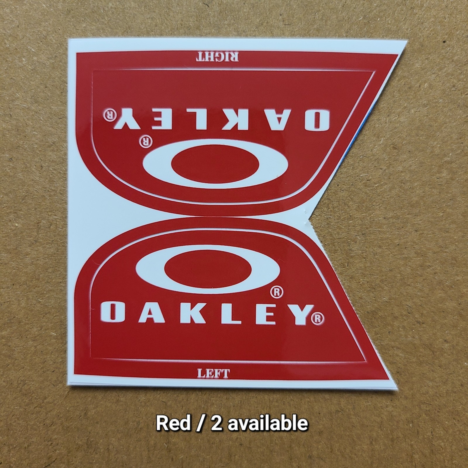 Oakley Football Helmet Visor Eye Shield Tab Decals (Message W/Color You Want)