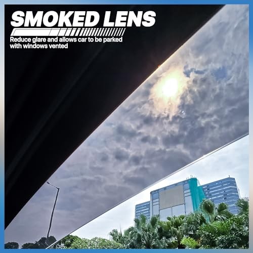 Window Visor Shade Compatible with 07-09 Acura MDX, Tape-On Rain Guards