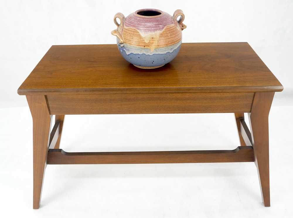 Solid Walnut Lift Top Storage High Seat Organ Bench MINT