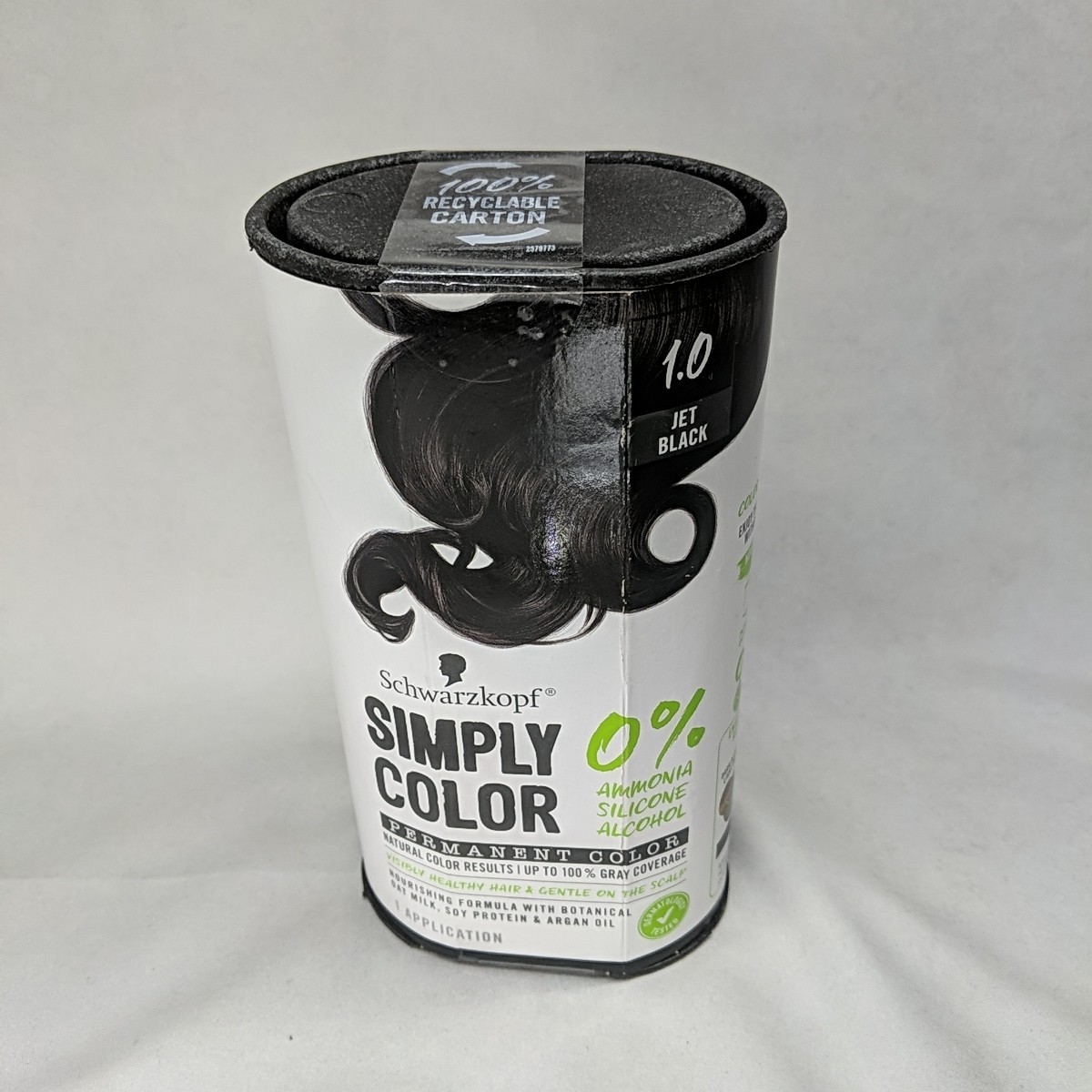 1 Schwarzkopf Simply Color 1.0 Jet Black Permanent Color Hair