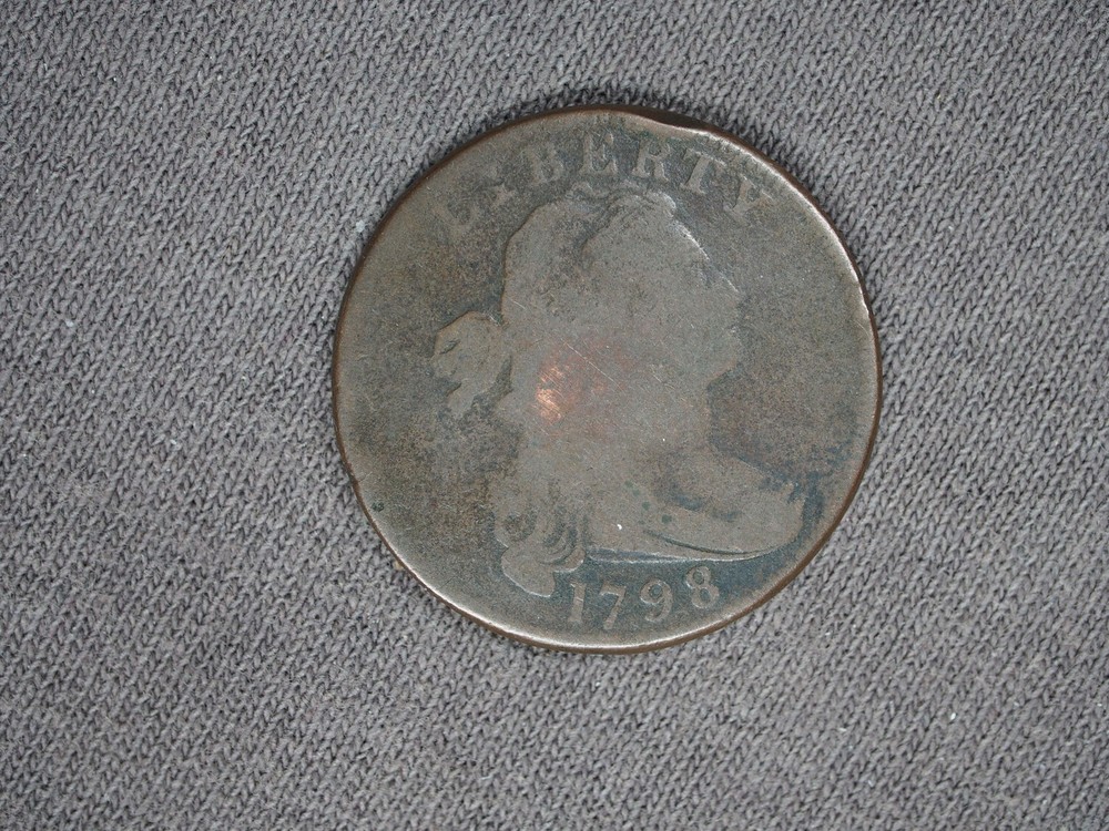1798 Draped Bust Large cent 1c US mint coin