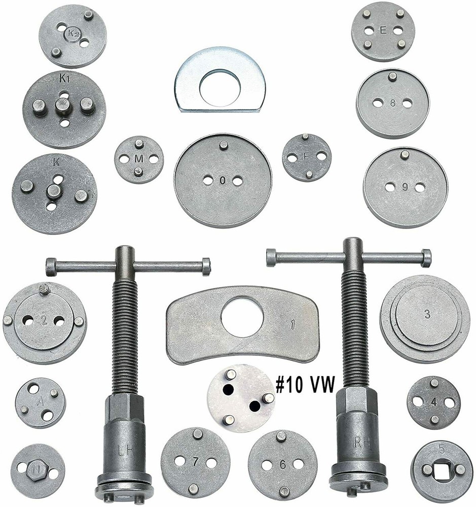 22Pcs Universal Disc Brake Caliper Piston Rewind Tool Kit Set Auto Wind Back Car