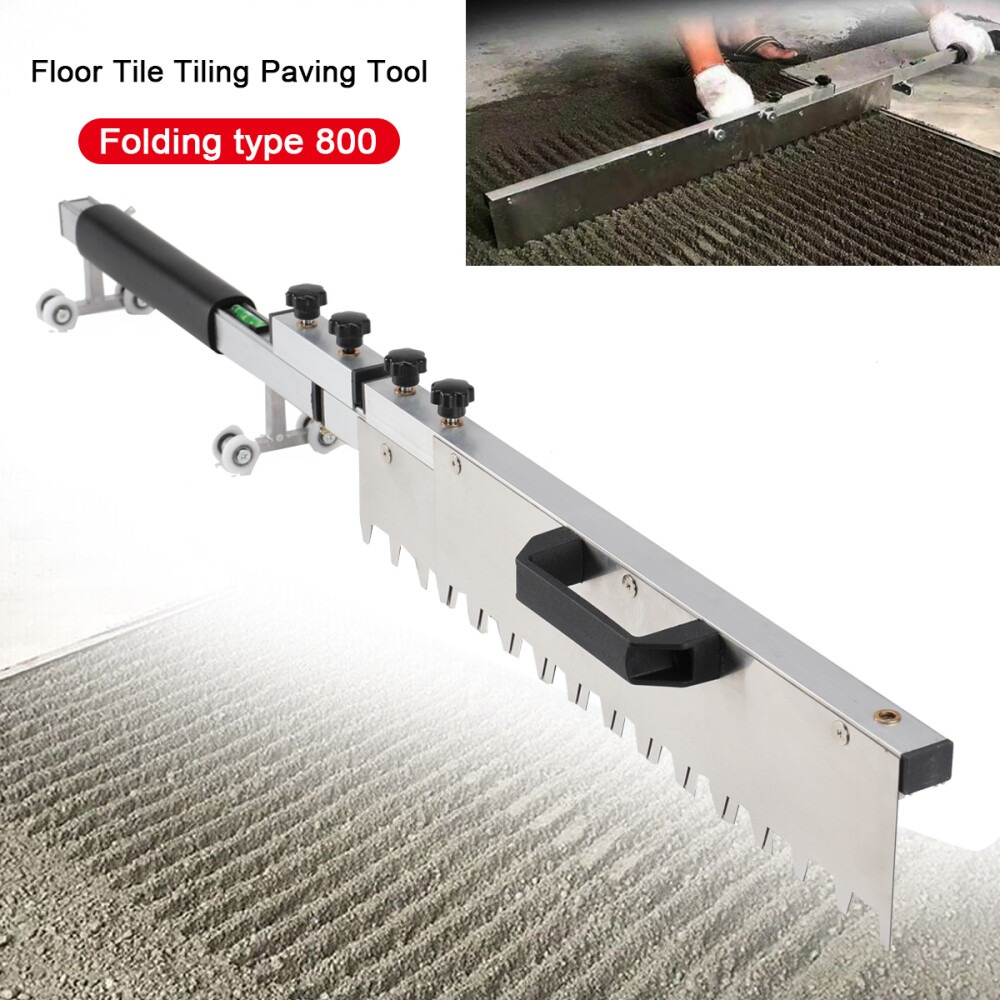 Flat Sand Tiling Paving Tool Tile Flat Ash Device650mm Foldable 410-810mmLength
