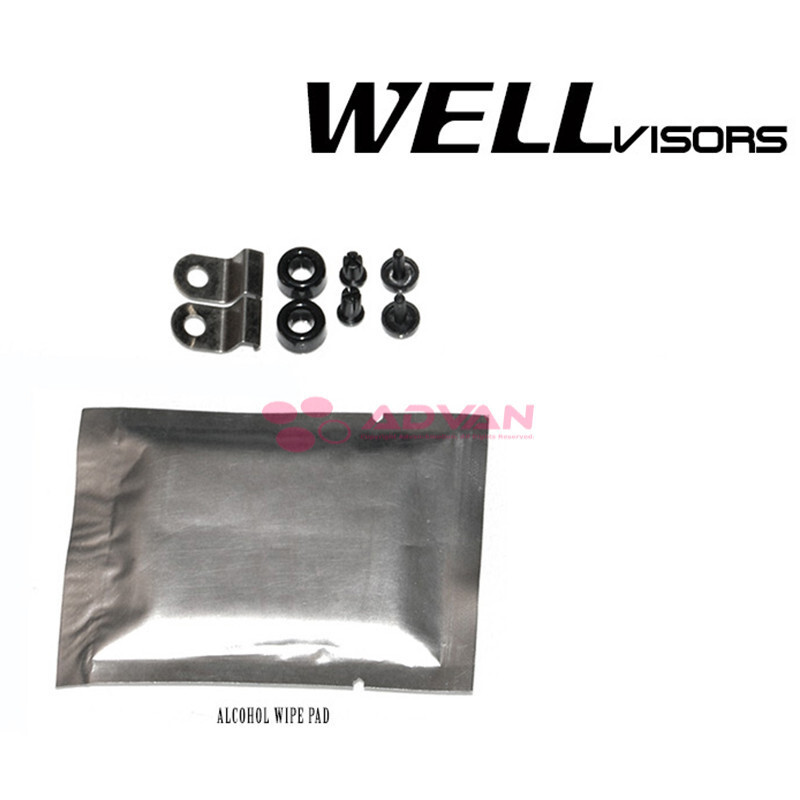 WELLvisors For 2018-2024 Mitsubishi Eclipse Cross Window Visors Chrome Trim