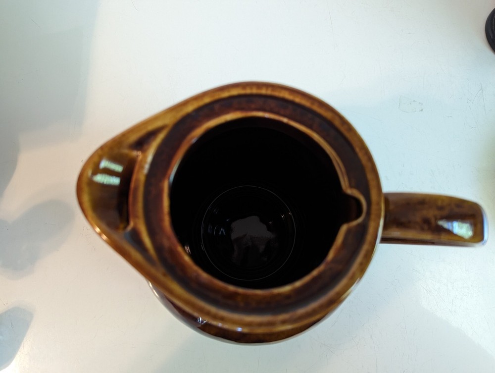 Tasia Brown Drip Glaze Pitcher
