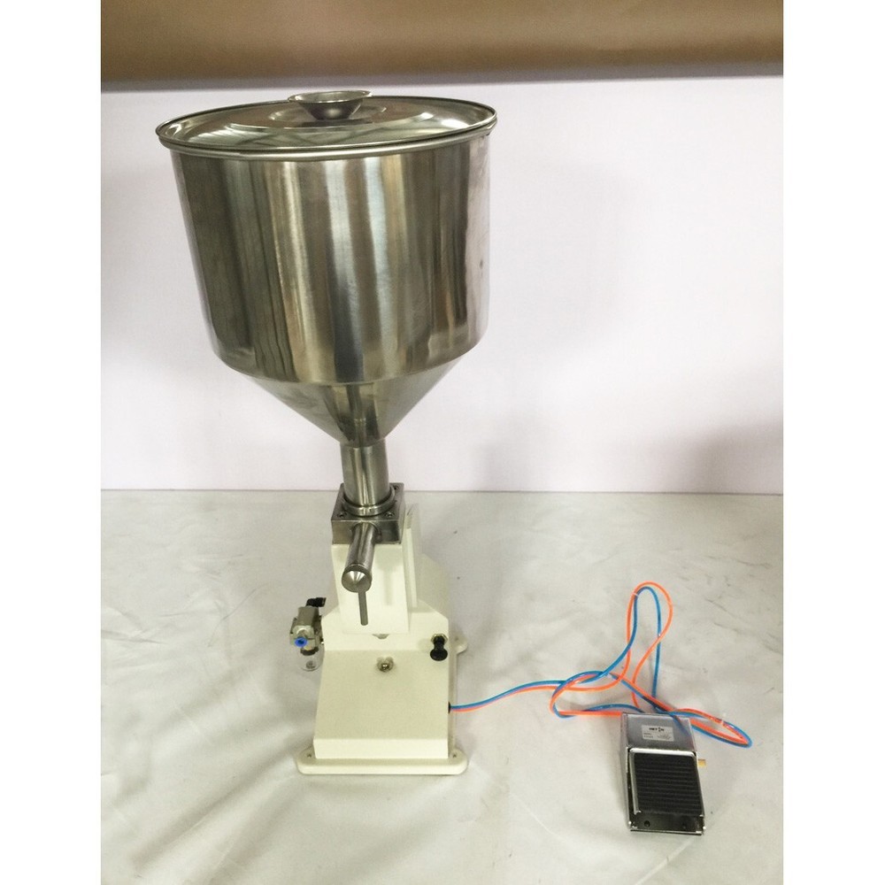 10L 5-50ml Pneumatic Paste&Liquid Filling Machine W/Foot Switch&Automatic Switch
