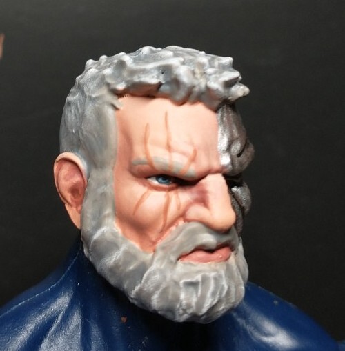 HEAD ONLY Marvel Legends Custom painted Head Cable Bearded head