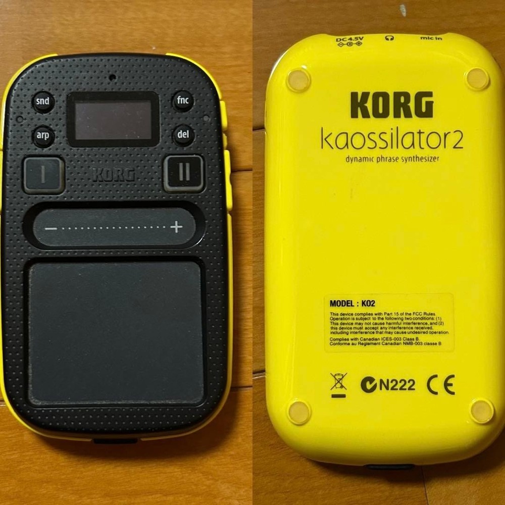 Korg Kaossilator 2 KO2 Dynamic Phrase Synthesizer Loop Recorder Portable Japan