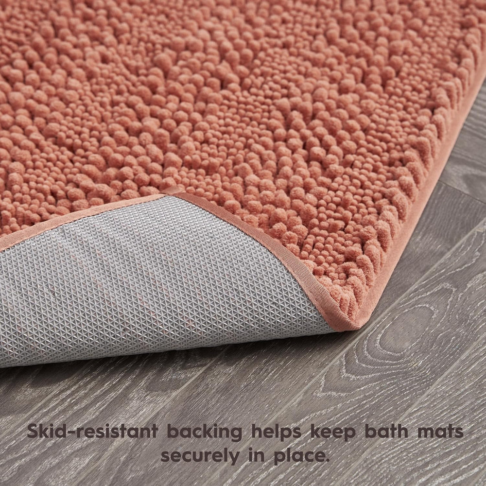 – Astor Chenille Bath Mat | 100% Polyester | Premium Bathroom Décor | Machine Wa
