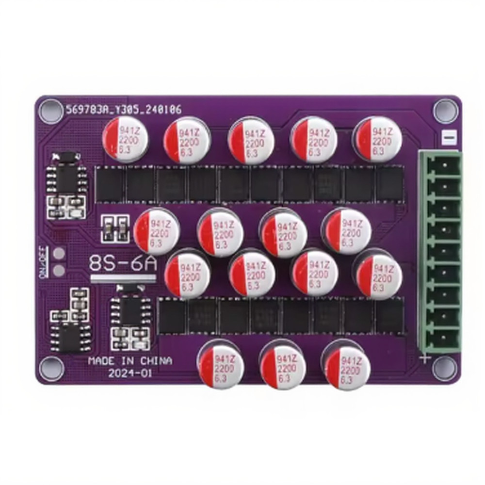 Lithium Battery Equalizer Board 6A Max Balancing Current 2.5V 4.4V Support