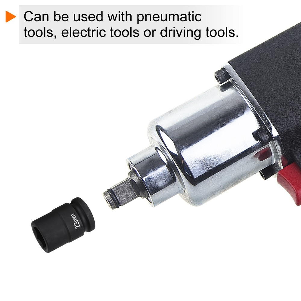 6-Point Impact Socket 3/4" Drive 23mm Metric 40Cr Impact Socket