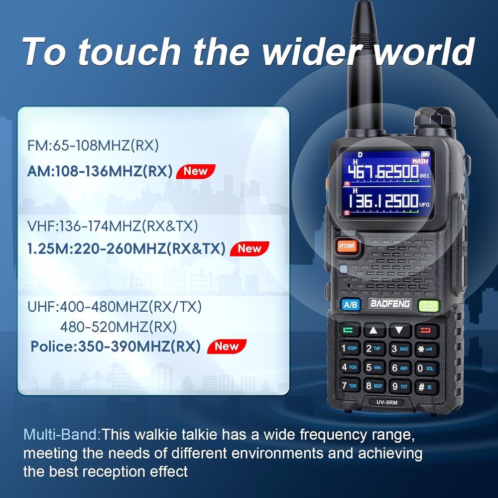 Ham Radio BAOFENG 5RM 10W Long Range Walkie