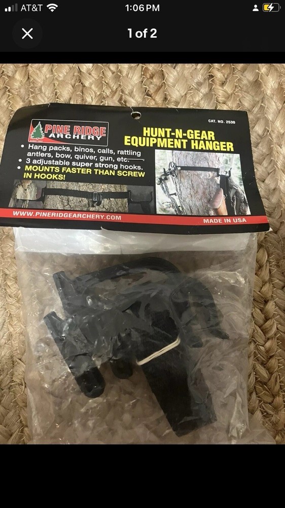 Pine Ridge Archery Equipment Hanger.