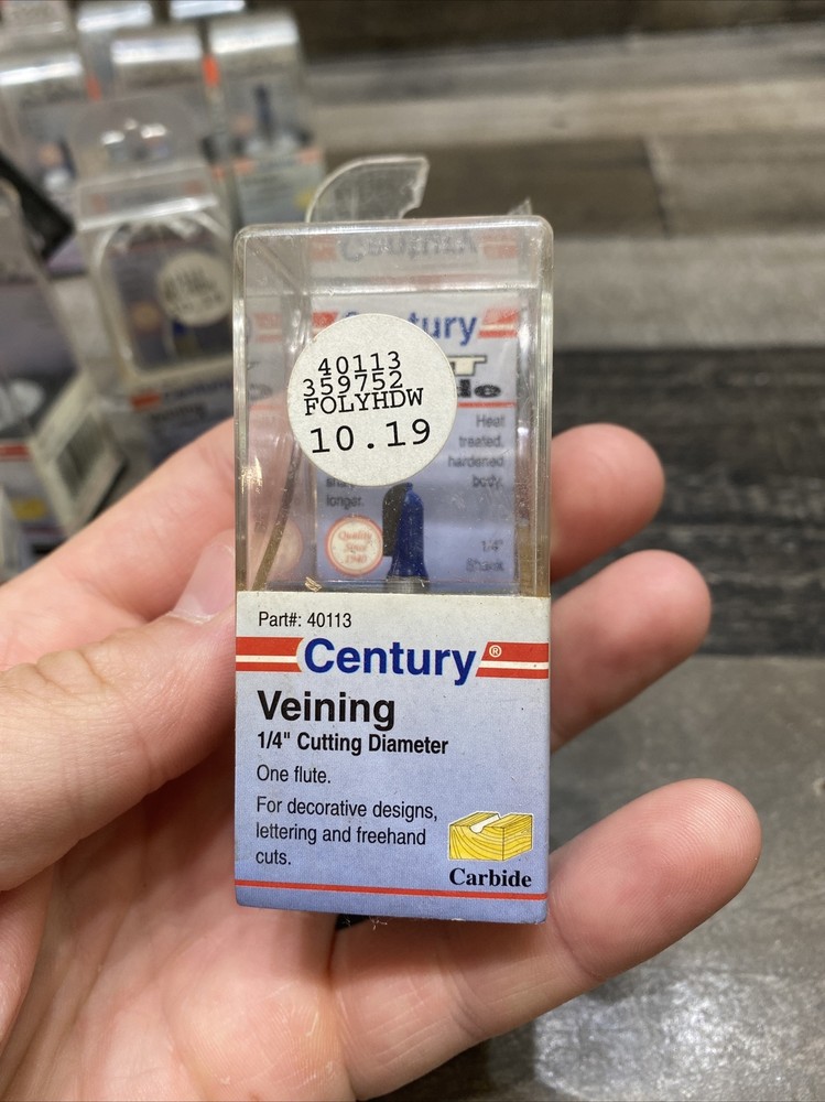 Century VEINING - 1/4" Cutting Diameter - Design 3951 - ROUTER BIT