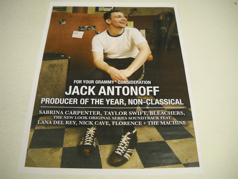 JACK ANTONOFF Grammy Consideration as PRODUCER OF THE YEAR 2024 Promo Display Ad