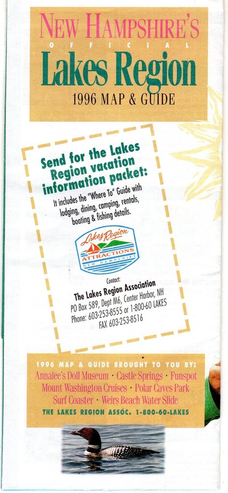 New Hampshire Lakes Region Map & Guide