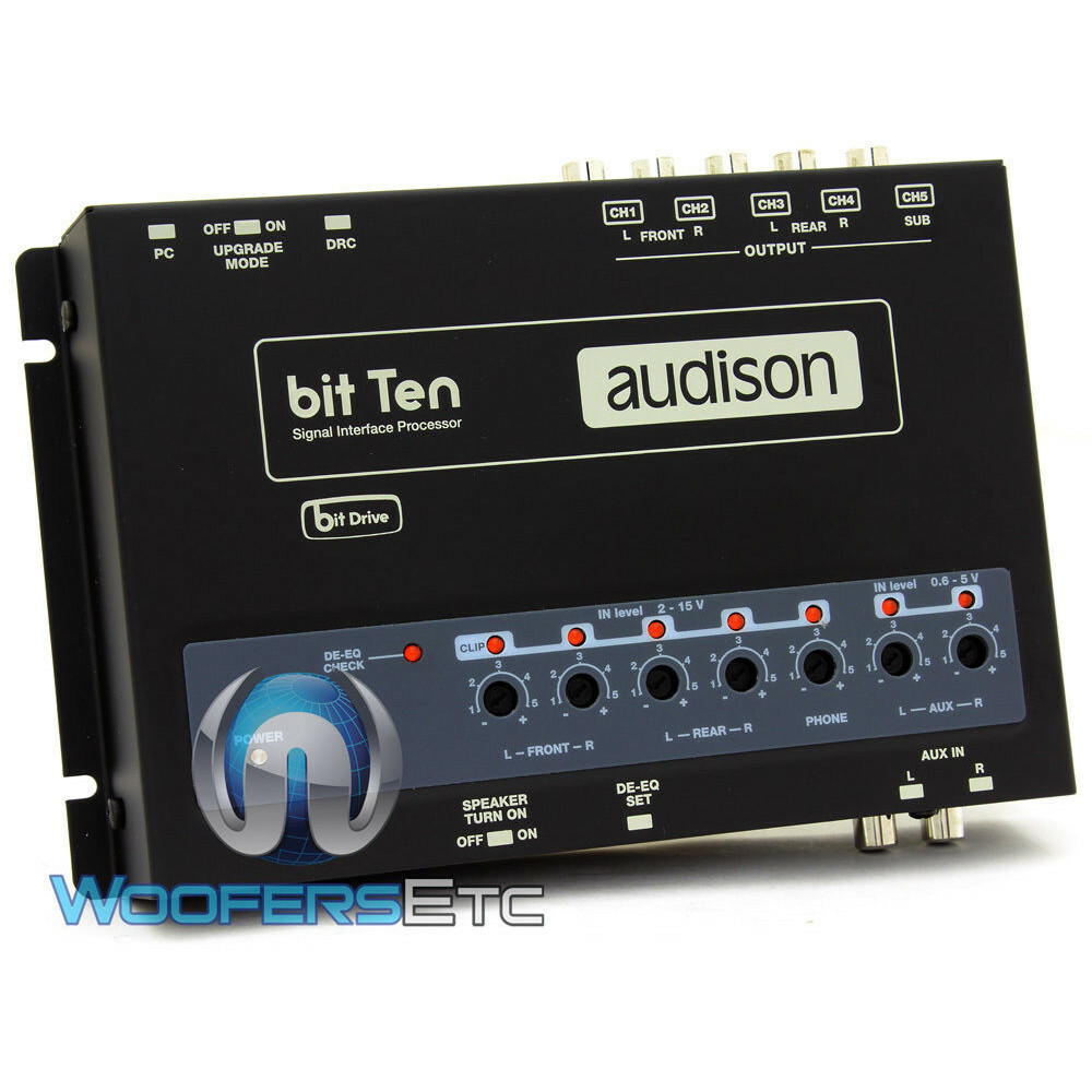 AUDISON BIT TEN CAR SIGNAL INTERFACE PROCESSOR WITH 4 CHANNELS IN & 5 OUT NEW