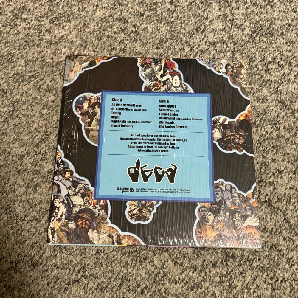 DECA SIGNED SMOKING GUN VINYL RECORD LP RAPPER