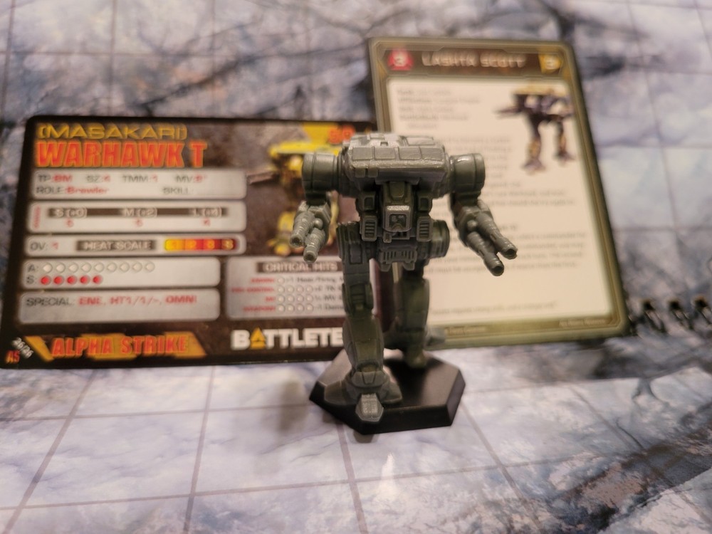 Battletech Warhawk Mech + Pilot Cards - Alpha Strike Box Set