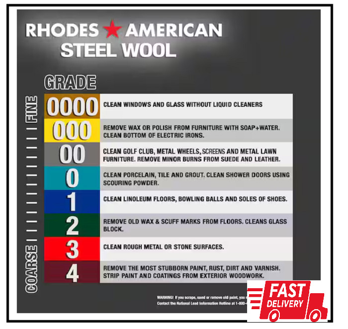 Extra Fine Grit Steel Wool (12-Pad)