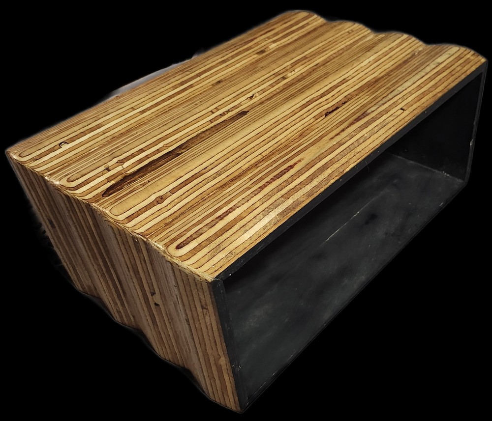 Custom Handmade 4U Wood Desktop Studio Rack.