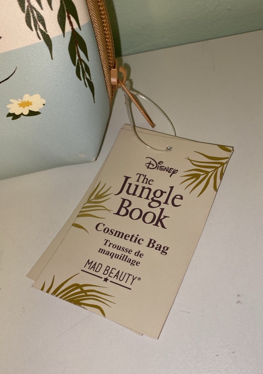 New ~ Disney The Jungle Book Mad Beauty Cosmetic Bag NWT