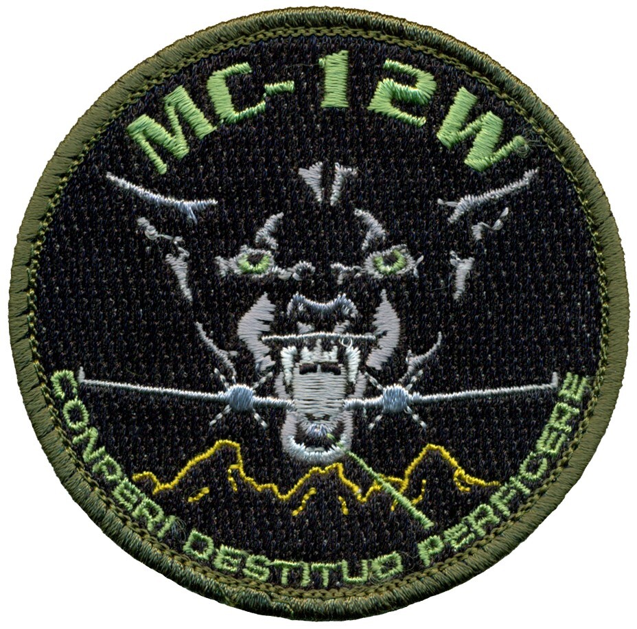 USAF 489th RECONNAISSANCE SQUADRON – MC-12W PATCH - GREEN