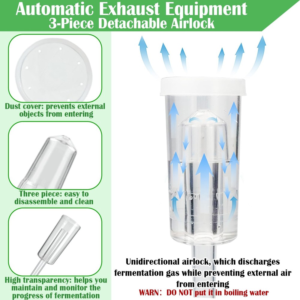 32 oz Mason Jar Fermentation Kit, 2 Pack Fermentation Jars, Fermentation Lids