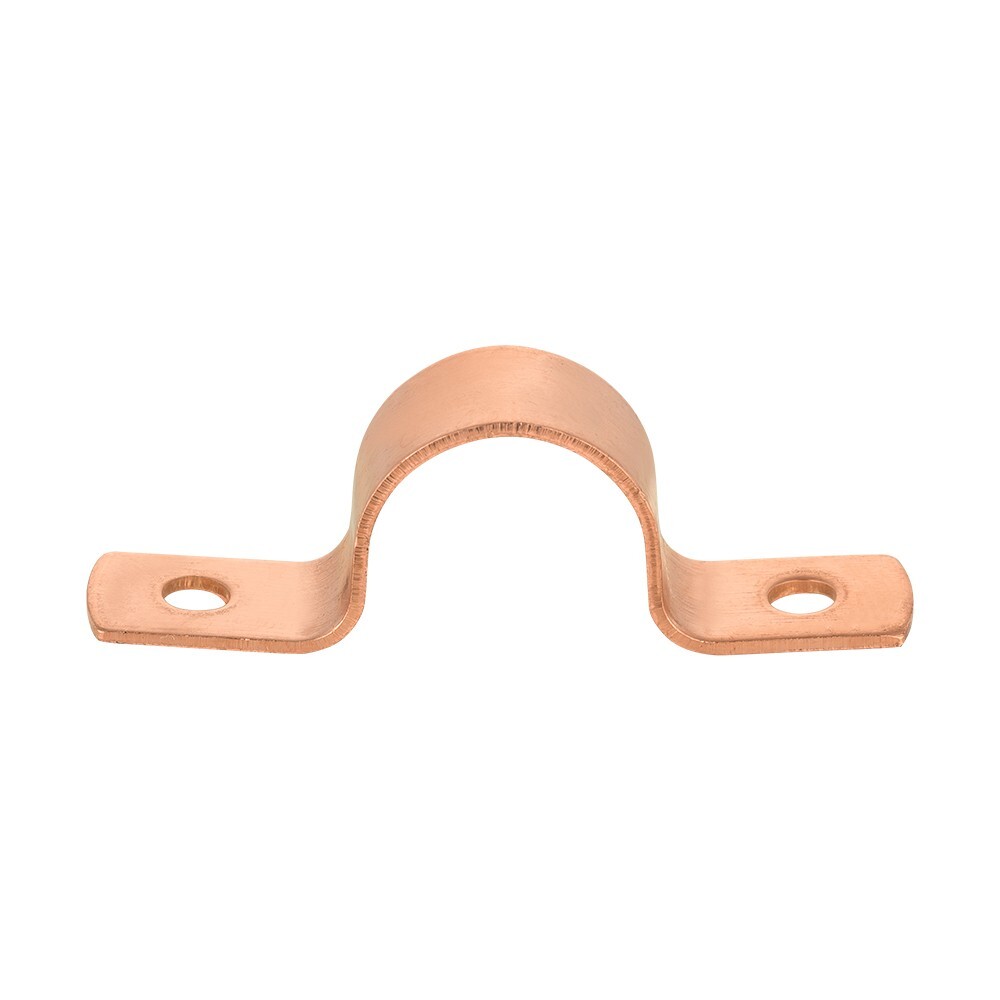 Pro 30 Pack EFIELD 3/4" Copper Pipe Strape, Two-Hole Clamp Mount, Copper Made