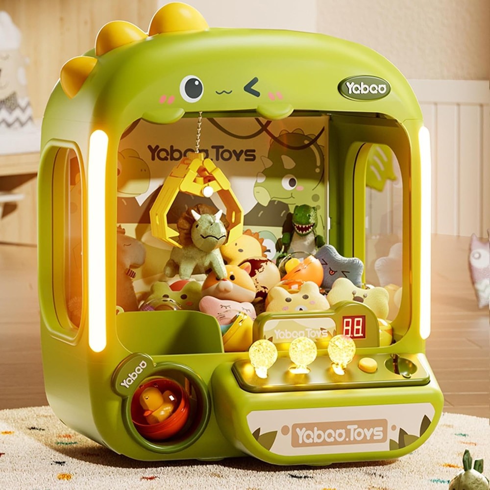 Claw Machine for Kids, Dinosaur Toy Claw Machine Large, Mini Arcade Machine