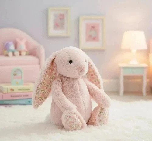 Jellycat Authentic Medium Blossom Blush Bunny Cherry Plush Toy NWT