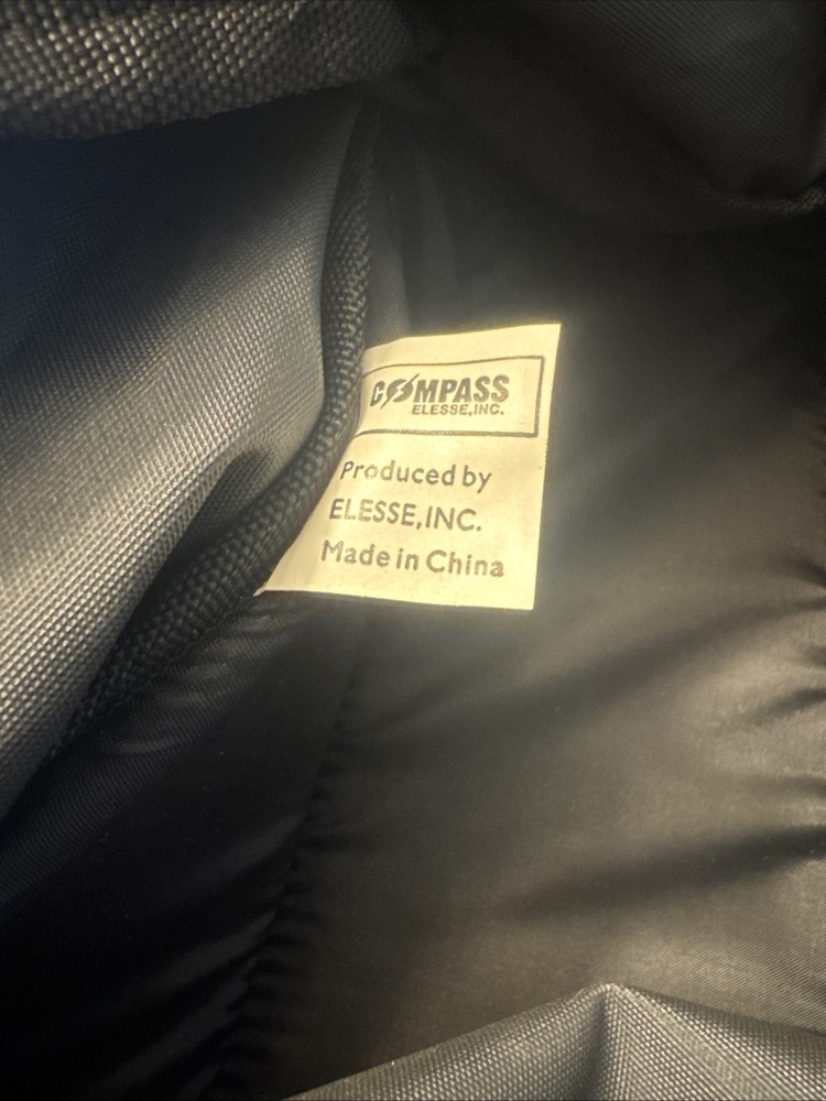 Compass USA Yellow & Black Backpack With Extension Thick Straps & Pockets