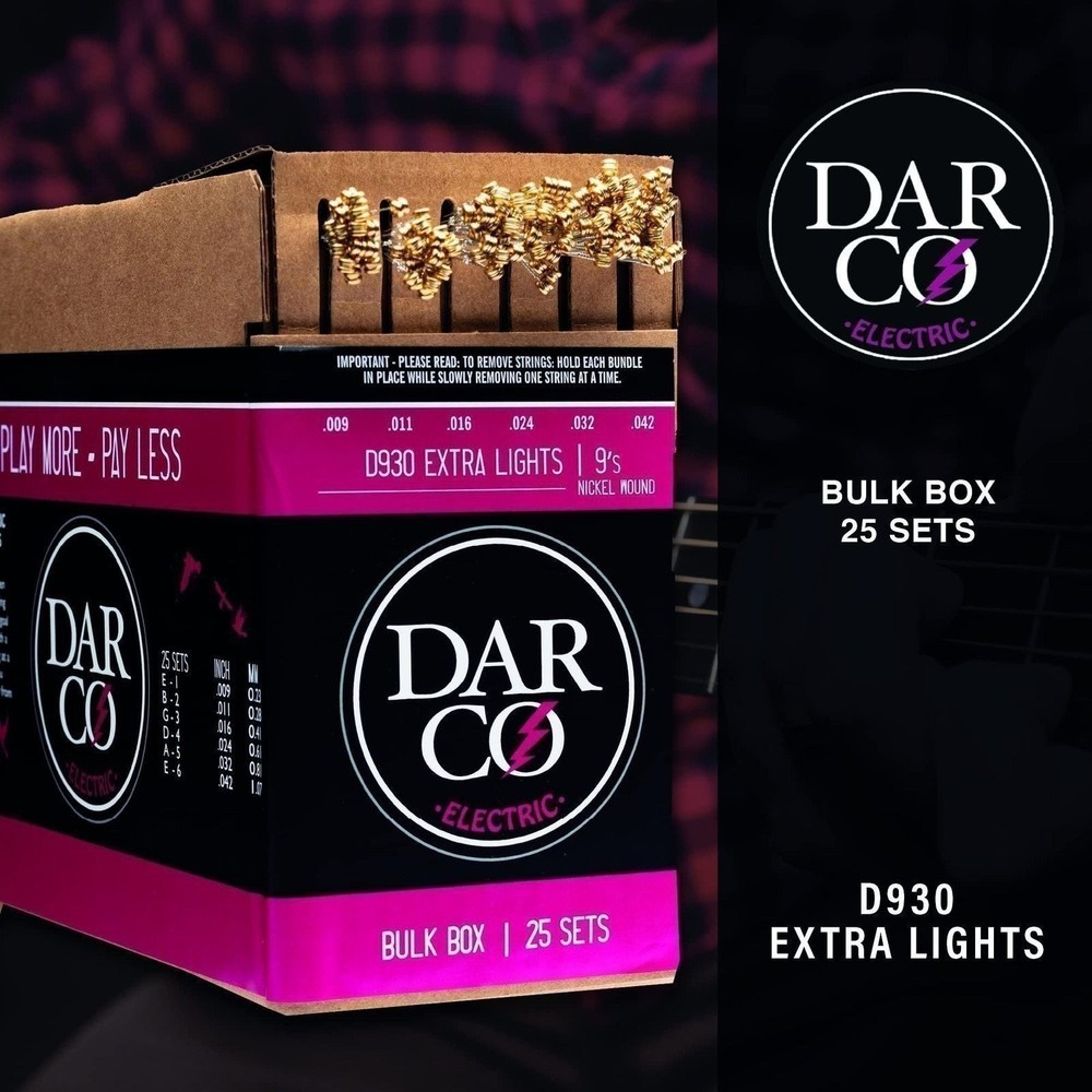 Darco Electric, Extra Light, 25 set BULK BOX