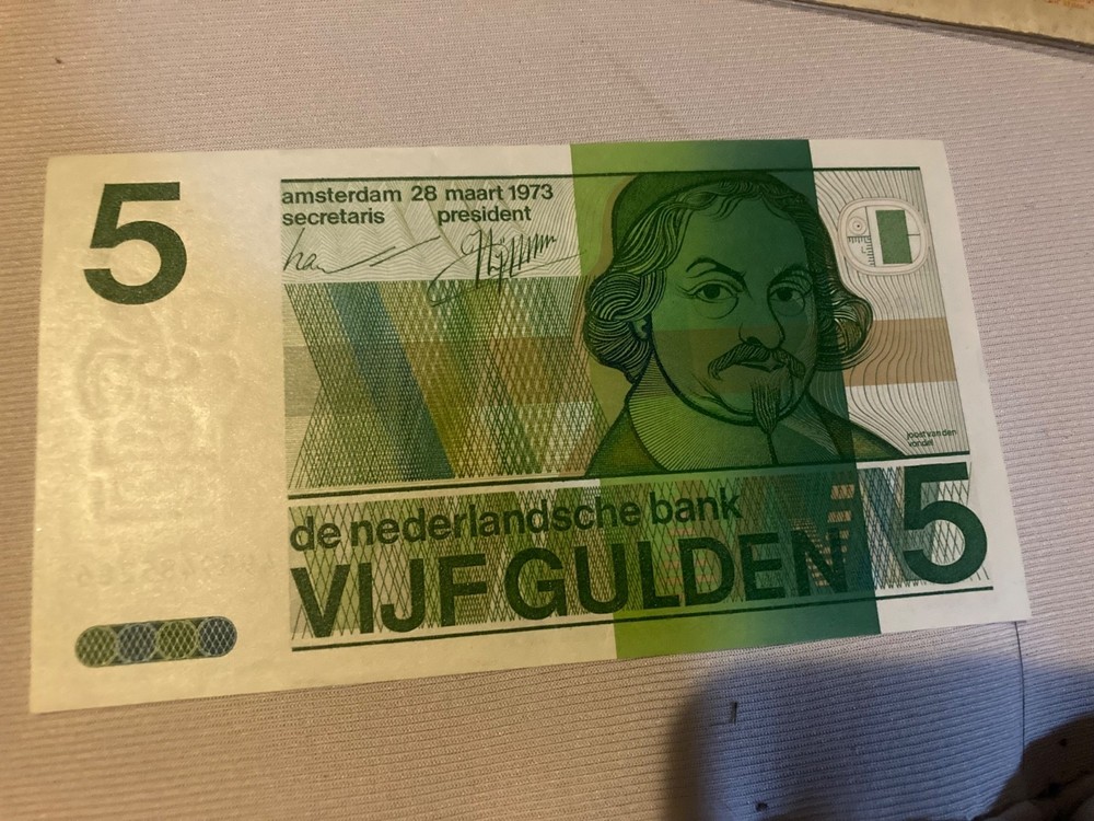 Netherlands (P95a) 5 Gulden 1973