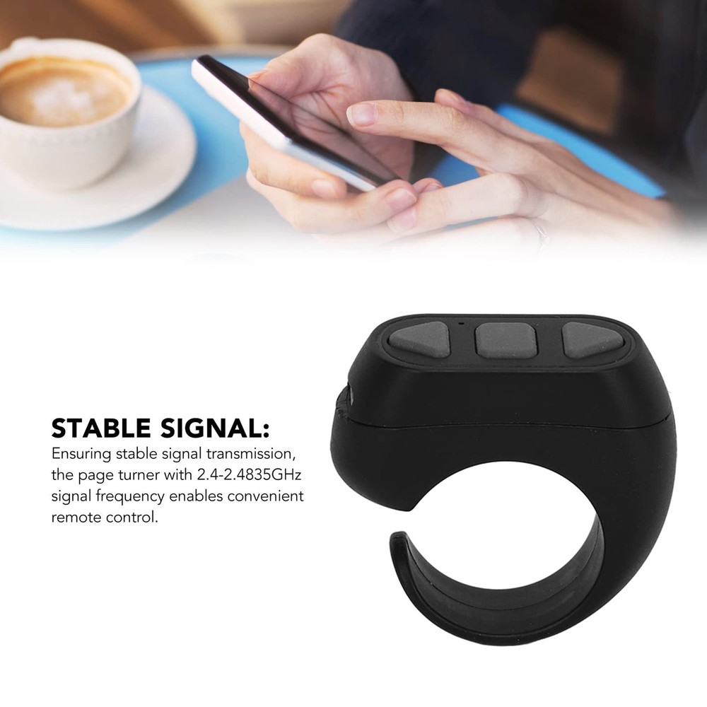 Page Turner, Bluetooth Remote Control Page Turner TikTok Remote Scrolling Rin...