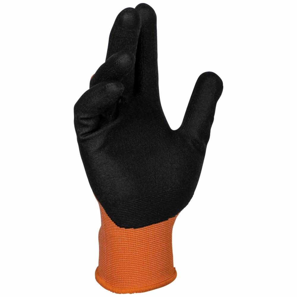 Klein Tools 60672 Knit Dipped Gloves, Cut Level A1, Touchscreen, Large, 1-Pair
