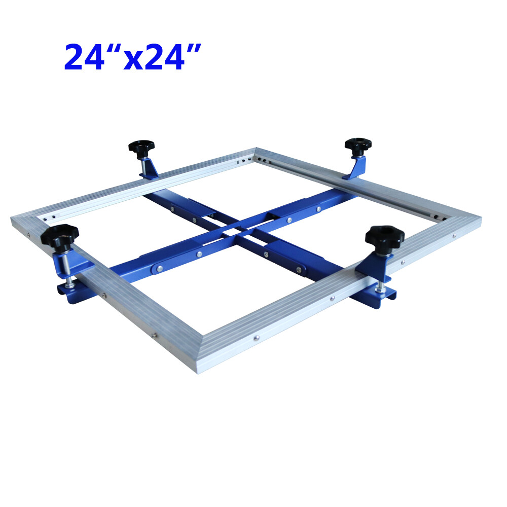 24x24" Fast Screen Stretcher Screen Printing Frame Self-stretching Tool Aluminum