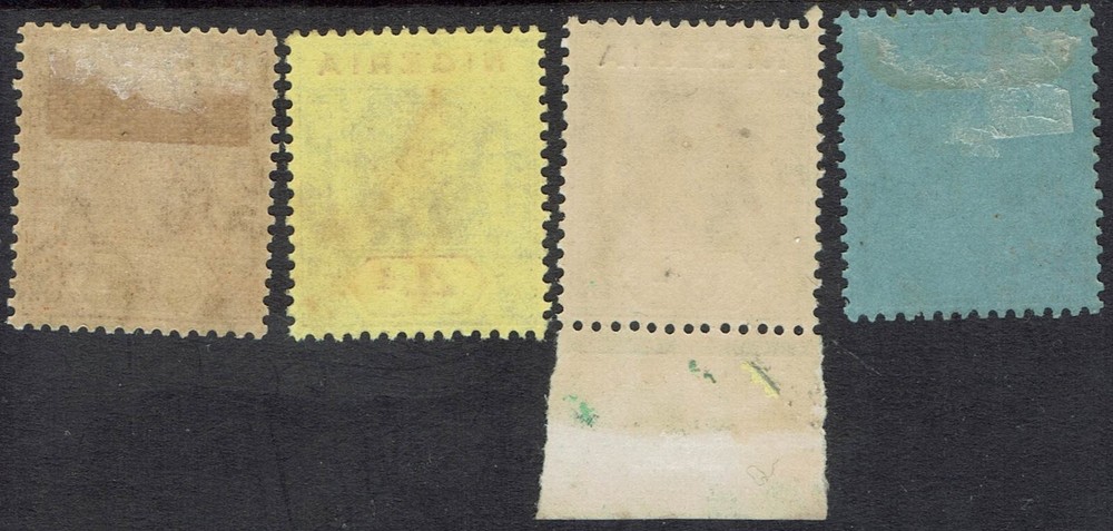 NIGERIA 1921 KGV RANGE TO 2/6 WMK MULTIPLE SCRIPT CA