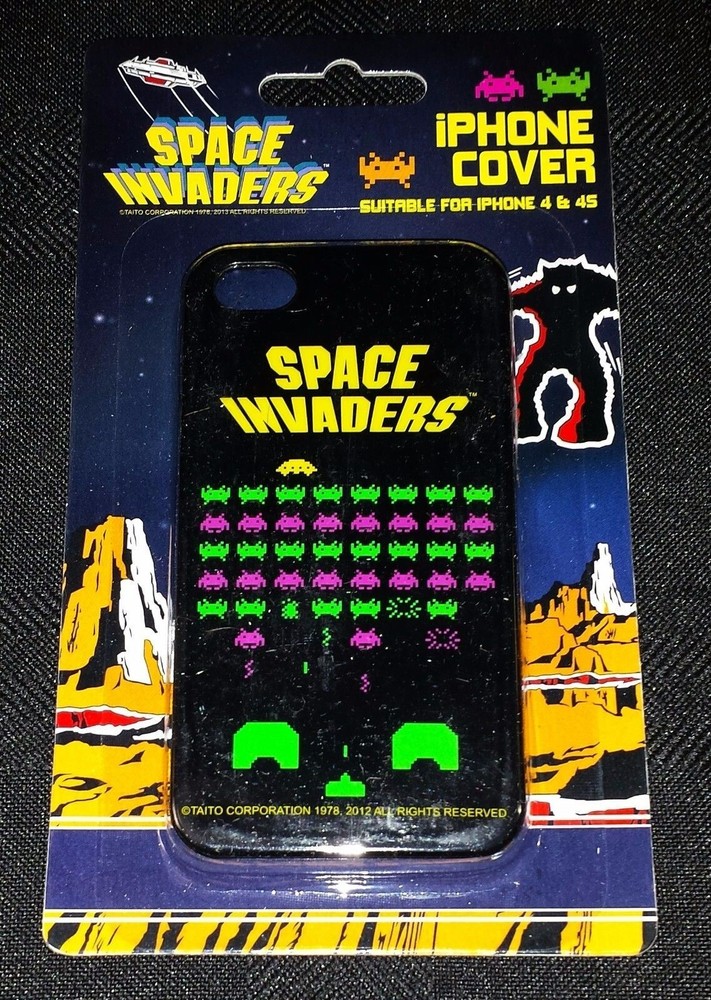 Retro Space Invaders iPhone 4 & 4S Case Cover - New!