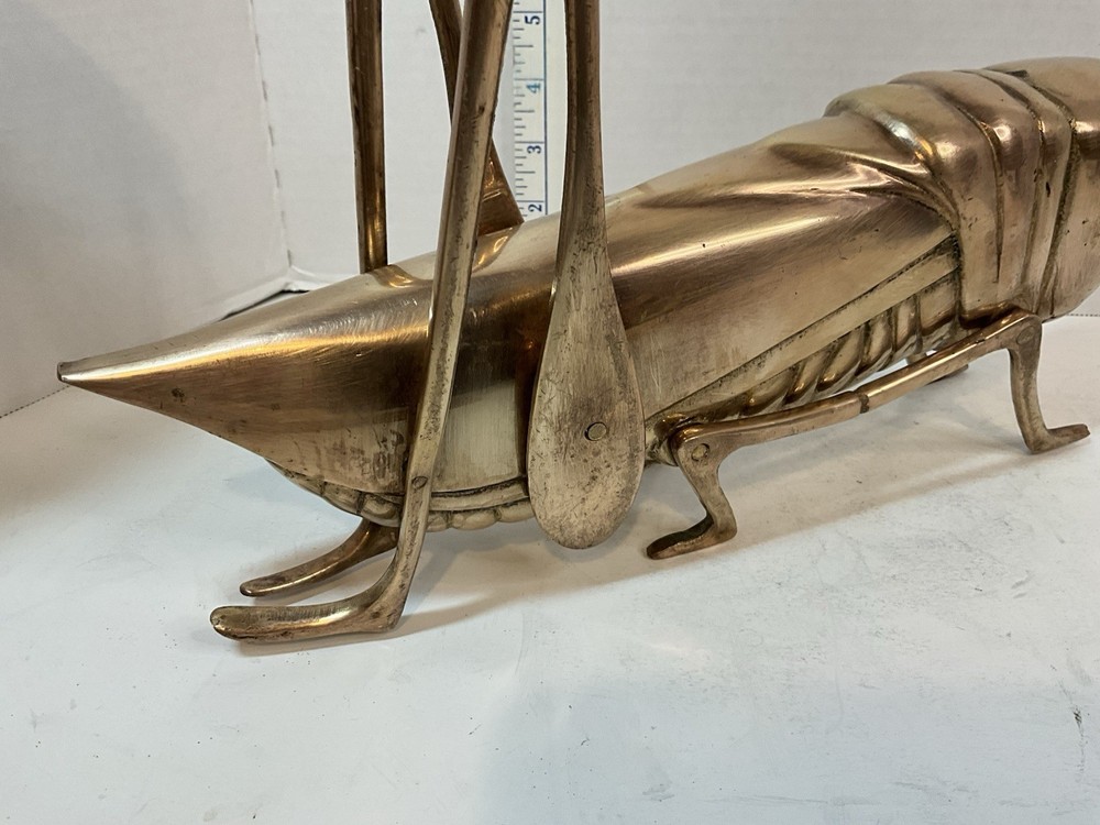 Vintage Copper Large 12” Grasshopper No Antennae