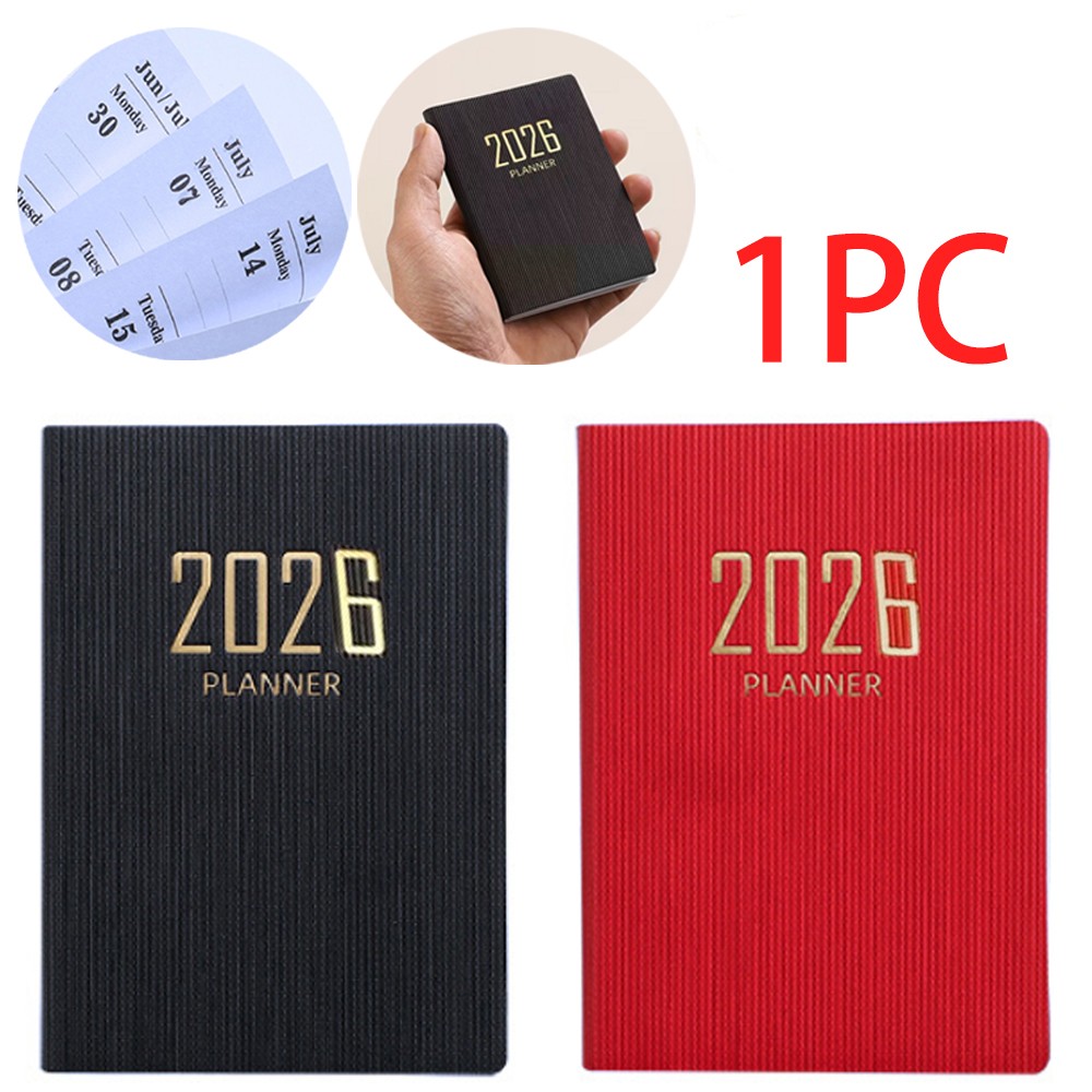 A7 Specification 2026 Planner Book Mini Portable Pocket Daily Pocket Notebook