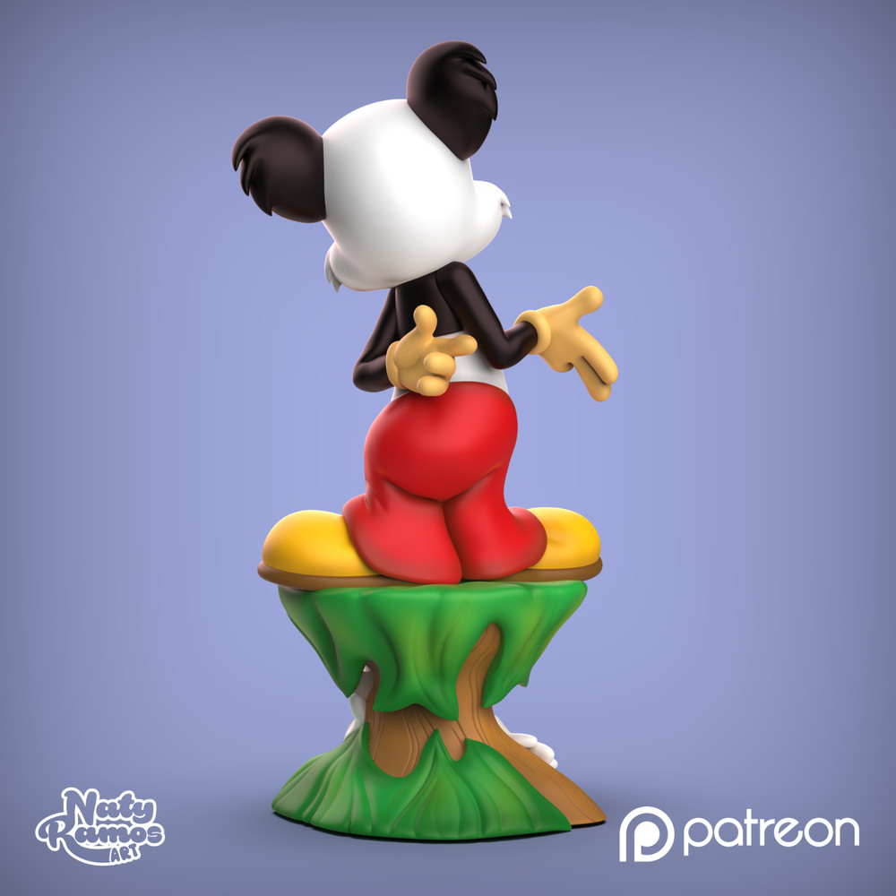 UNPAINTED Andy Panda 3D Printed Model Kit NR